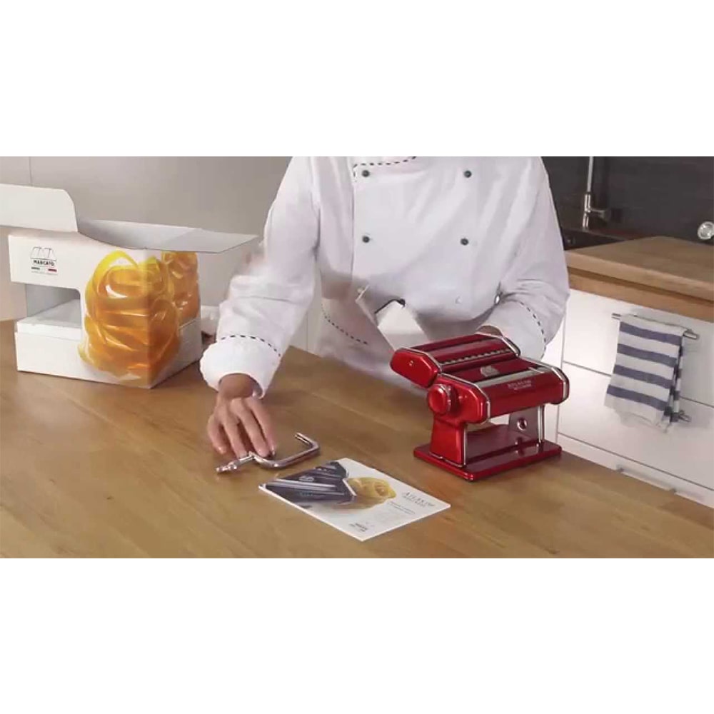 Marcato Atlas 150 Pasta Machine - Red