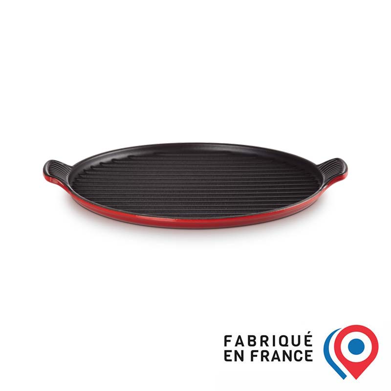 Le Creuset Rectangular Traditional Smooth Grill 32 cherry