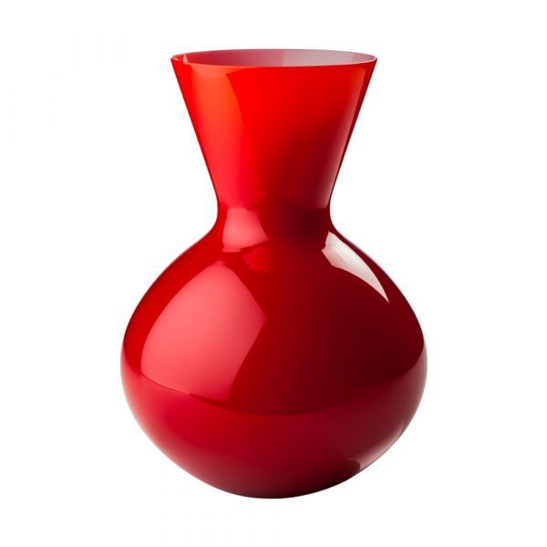 VENINI Vase Idria Rouge H 36 cm