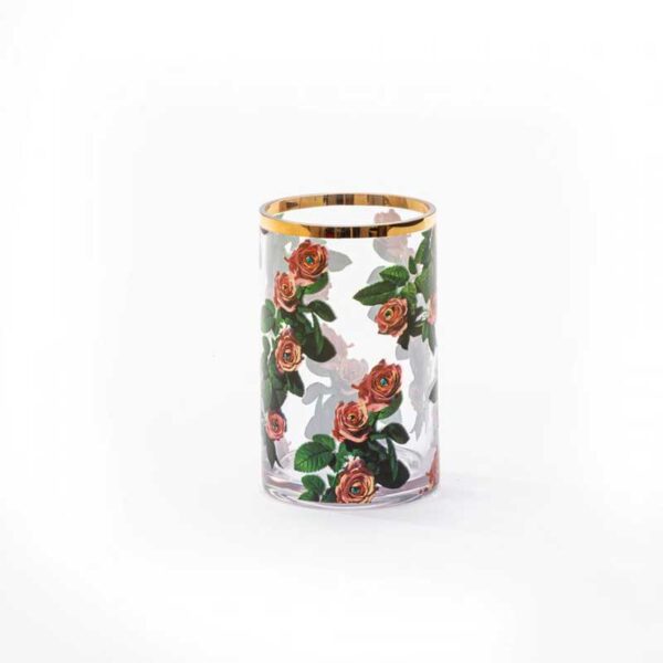 SELETTI Vase Toiletpaper Roses 14 cm
