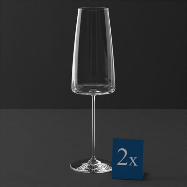 VILLEROY & BOCH Metro Chic Set 2 Champagne Glasses 270 mm