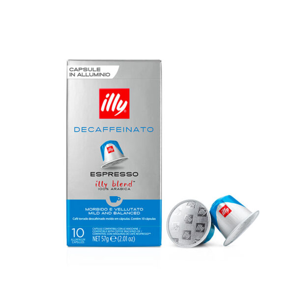 ILLY 6 Paquetes de 10 Cápsulas Compatibles Espresso Descafeinado